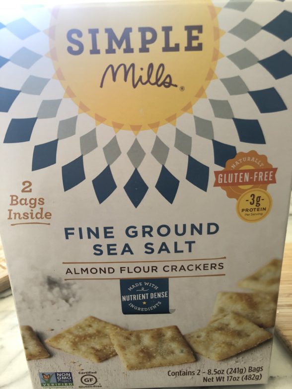 a box of simple mills crackers 