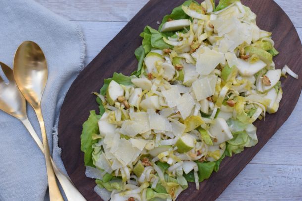 Endive and Pear Salad with Walnuts and Parmesan | Pamela Salzman