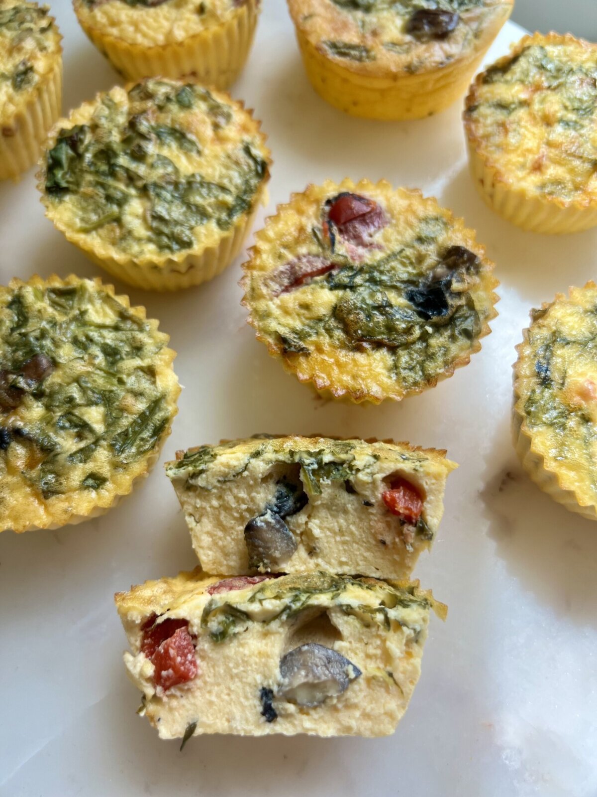 starbucks copycat egg bites on a white surface